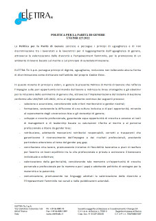 Politica per la Parità di Genere